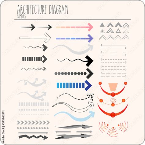 ArchitectureDiagram-Symbols-Design Stock Vector | Adobe Stock