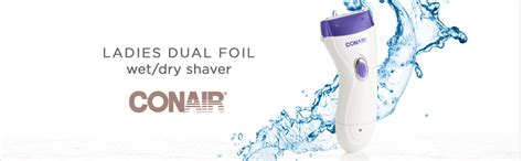 Conair Ladies Dual Foil Rechargeable Wetdry Shaver With Pop Up Trimmer