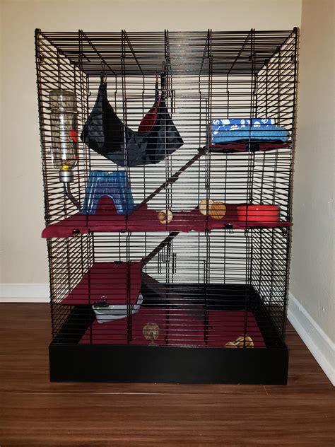 My very first rat cage setup! The cage is a Me & You Rat Manor. I hope ...