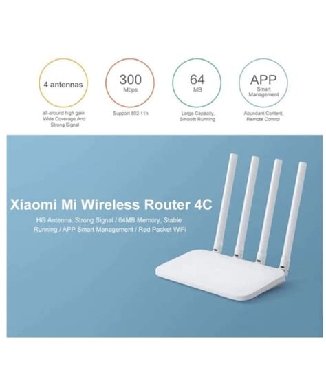 Xiaomi Mi Router 4c Wireless Router Tahaeshop Online Shopping Mall