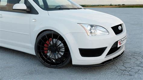 Front Splitter V1 Ford Focus St Mk2 Textured Our Offer Ford Focus St Mk2 2005 2007