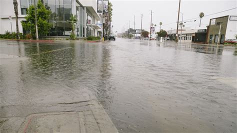 Intense Weather System Hits Southern California Causing Flooding And