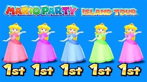 Mario Party Island Tour Best Minigames Peach Vs Luigi Vs Yoshi Vs