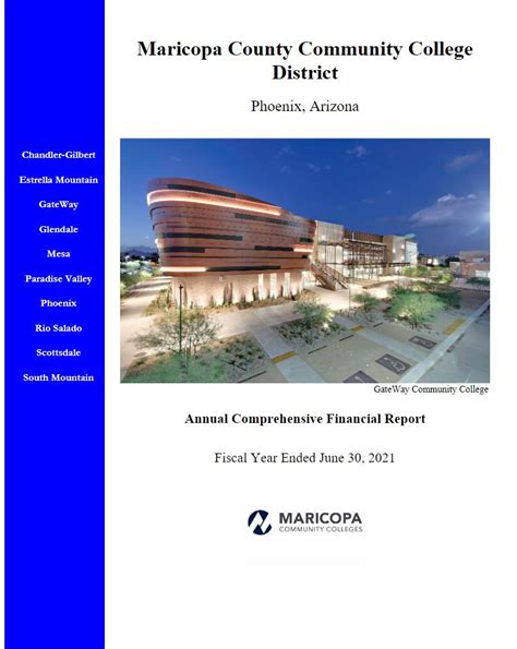 Maricopa County Community College District Comprehensive Annual