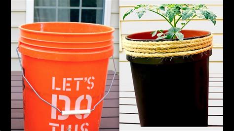 How To Decorate A Gallon Bucket Planter For Your Garden