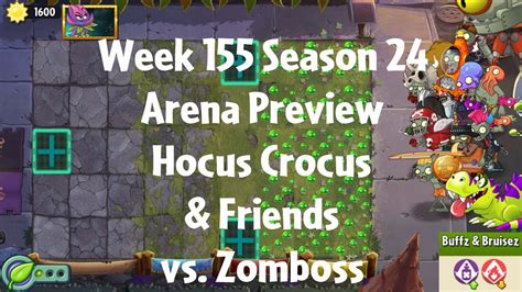 Pvz Arena Preview Week Season Hocus Crocus Friends Vs