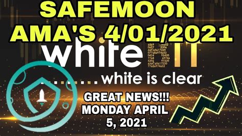 SAFEMOON AMA S SHORTCUT 4 1 2021 GREAT NEWS YouTube