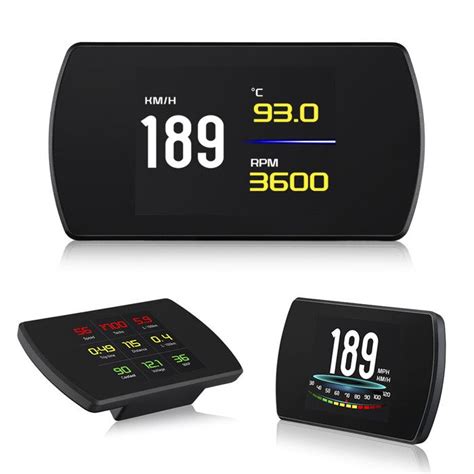 Compteur Numérique Intelligent P12 HUD OBD2 GPS pour Voiture Système