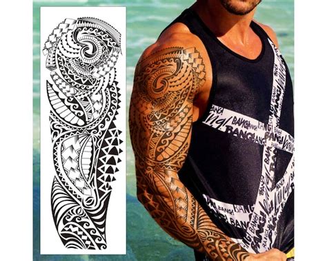 Buy Wholesale tribal tattoo sleeve designs For Temporary Tattoos And ...