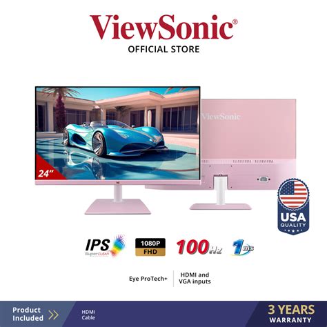 Jual Monitor Led Viewsonic Va H Pn Ips Full Hd Hz Ms Pink