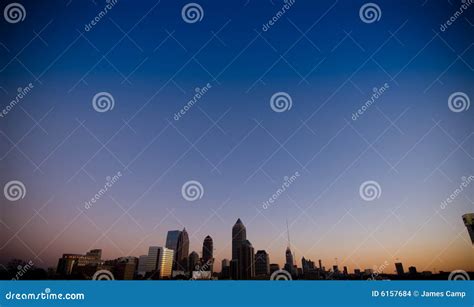 Atlanta skyline at sunset stock photo. Image of golden - 6157684