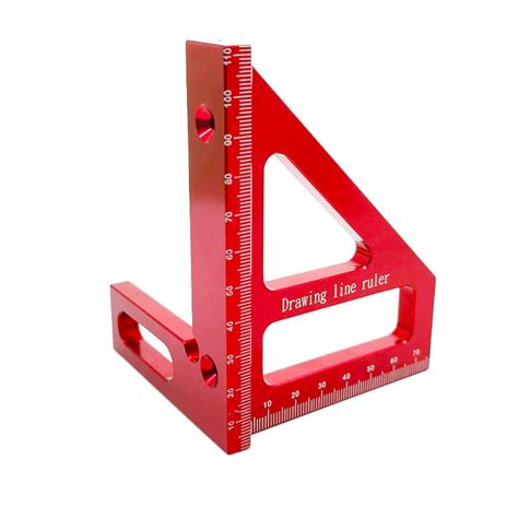 D Multi Angle Measuring Ruler Degree Triangle Scriber Square