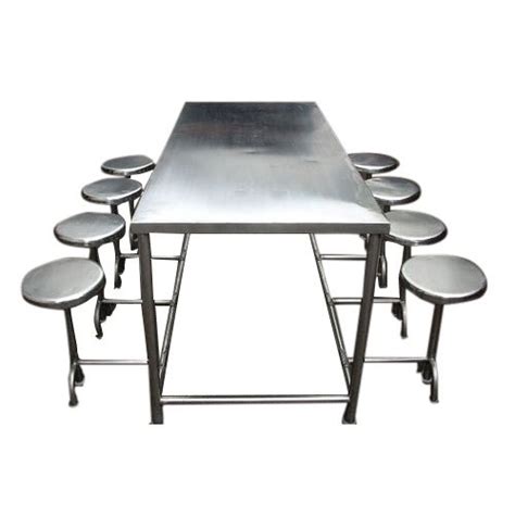 Stainless Steel Silver SS Canteen Table Size 96 X30 X34 At 30500