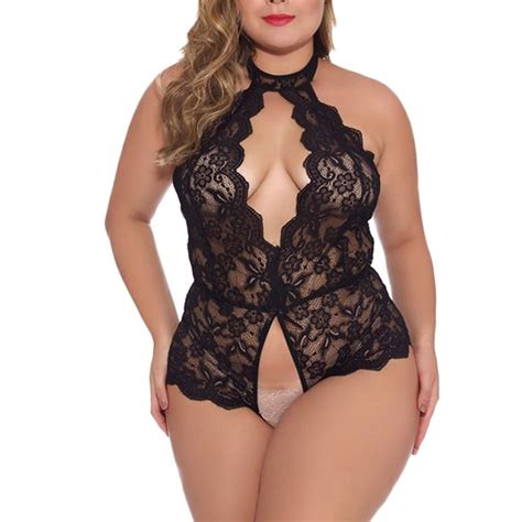 Hanzidakd Women S Mesh Lingerie Fishnet Babydoll New Sexy Women Lace