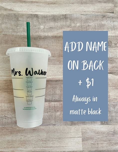 Funny Teacher Starbucks Cold Cup Personalized Starbucks Cup Etsy