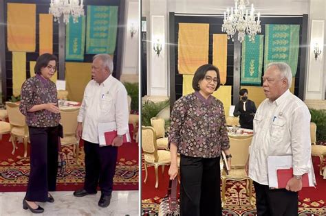 Diisukan Mundur Sri Mulyani Posting Foto Bareng Menteri Basuki