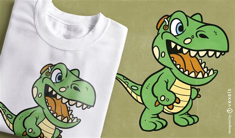 Descarga Vector De Diseño De Camiseta De Dibujos Animados T rex