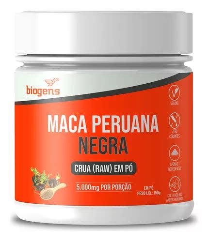 Suplemento En Polvo Biogens Premium Maca Peruana Raw Negra Sabor Neutro