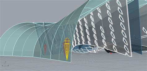 plane architecture stage  patterned wall