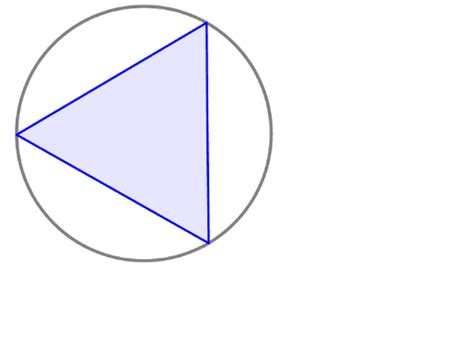 Draw Triangle In Circle Intro Geogebra