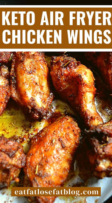 Keto Chicken Wings Recipe Keto Air Fryer Chicken Wings Low Carb Lunch Chicken Keto Chicken