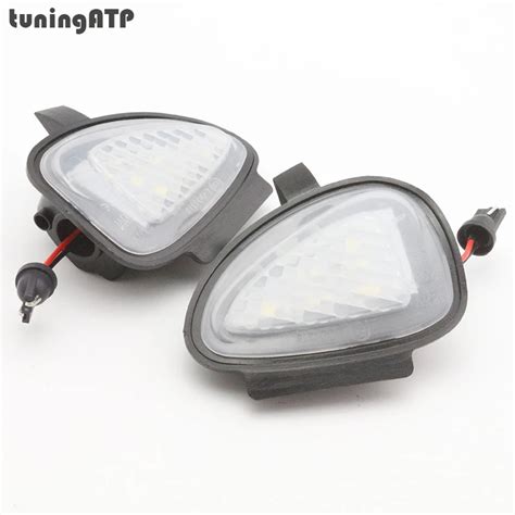 2x Led Under Side Mirror Puddle Lights For Volkswagen Vw Golf Mk6 Golf 6 Gti Golf Vi Cabrio