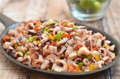 Sizzling Squid Sisig Sisig Pusit Recipe Quick Recipes Side Dish Recipes Asian Recipes