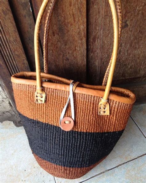 Africa Kenya Maasai Hand Woven KIONDO Sisal Bag Purse TOTE Bag Women