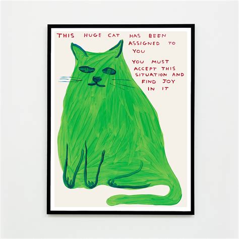 huge cat david shrigley poster shrig shop
