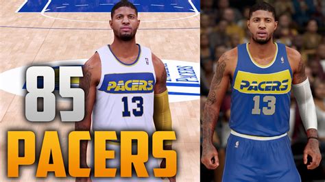 Nba 2k16 1985 Indiana Pacers Jersey And Court Tutorial Youtube