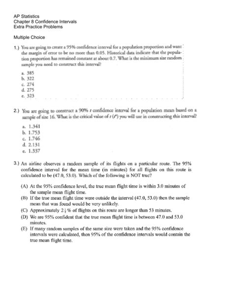 Ap Stats Unit Practice Test