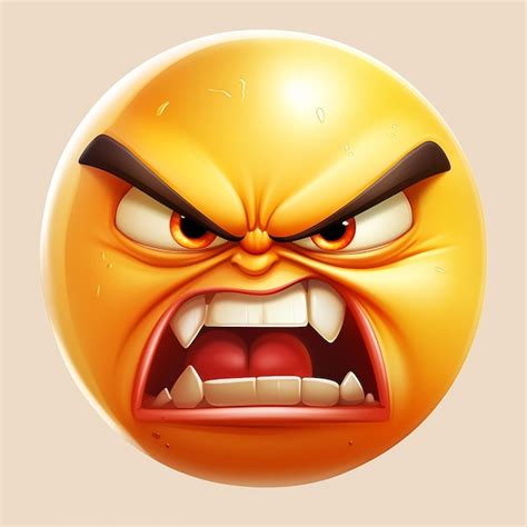 Premium Photo Angry Emoticon Emoji Anger Face Vector