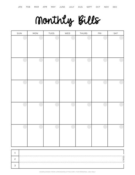 Free Printable Monthly Bill Payment Tracker Organize Your Bills Artofit