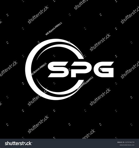 Spg Letter Logo Design Illustration Vector Stock Vector Royalty Free