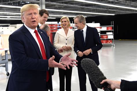 President Trump Bernard Arnault Open Louis Vuitton Factory In Texas