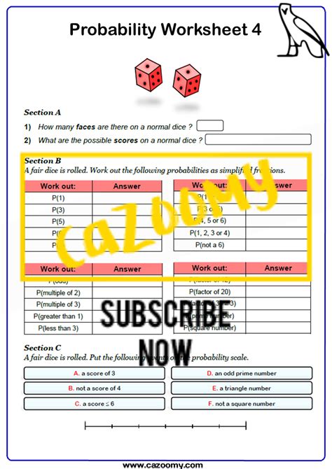 Probability Worksheet - Have Fun Teaching - Worksheets Library