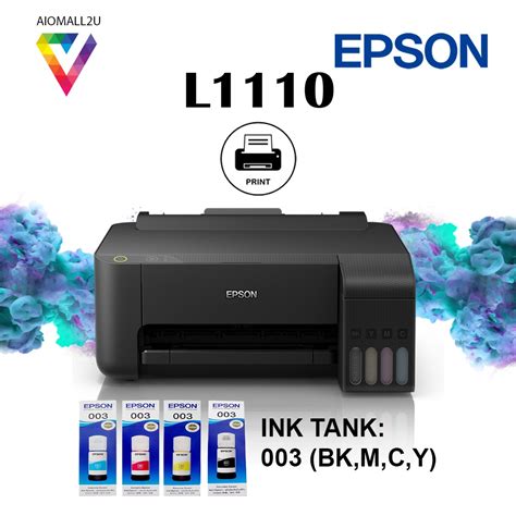 EPSON EcoTank L1110 Printer Color A4 Print Only