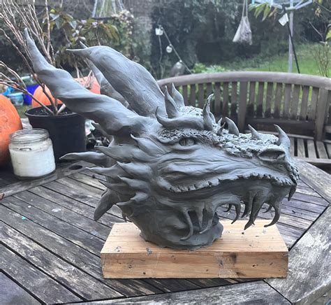 Dragon head [Self] : r/Sculpture