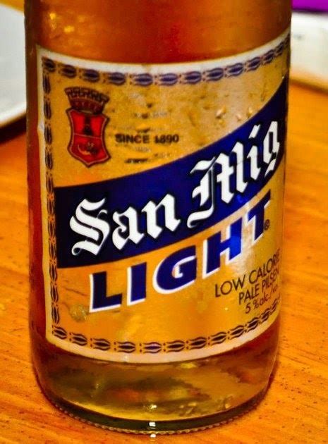 Alcohol and Drinks: San Miguel Light