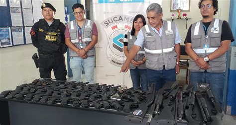 Arequipa SUCAMEC Incauta 50 Armas De Fuego A Empresa De Seguridad Cuya