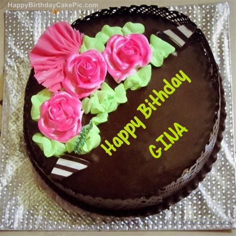 Chocolate Birthday Cake For GINA