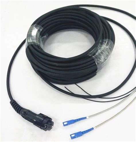 Dlc Upc 4f Outdoor Single Mode Multimode Fiber Optic Cable Duplex Lc Rru Cpri