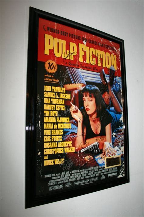 Framed Pulp Fiction Poster Have To Buy Black Frame Still Decorating With Pictures Pulp