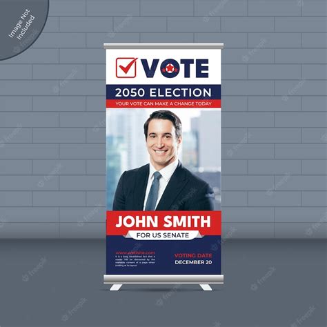 Premium Vector Election Campaign Roll Up Banner Template Or Political Election For Voting