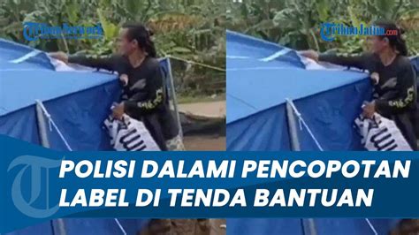 Polisi Dalami Kasus Pencopotan Label Rumah Ibadah Di Tenda Bantuan 5