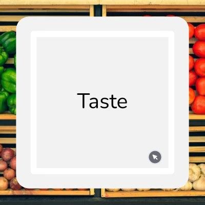 Example Taste Vocabulary