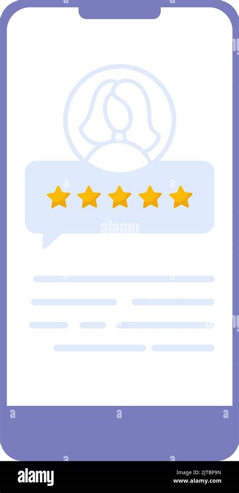 Woman Satisfied Customer Give Rating Stars On Smartphone People