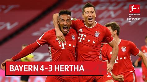 Bayern Munich Vs Hertha Berlin 4 3 Bundesliga Highlights The