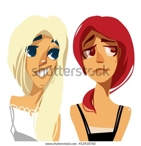 Cartoon Girls Stock Vector Royalty Free 452418760 Shutterstock