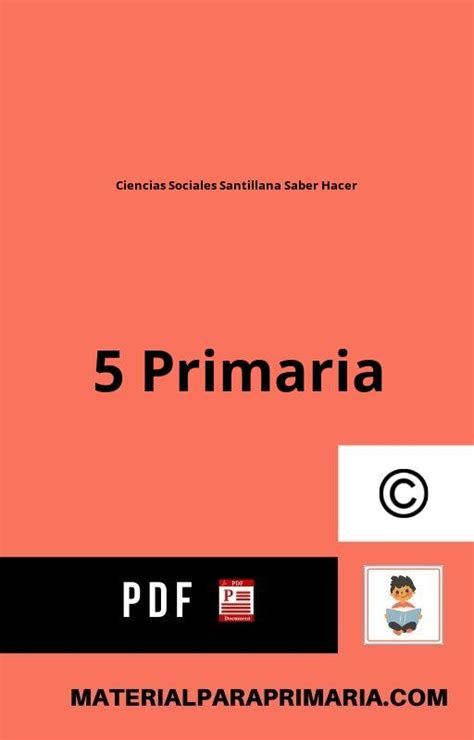 Ciencias Sociales Primaria Santillana Saber Hacer Pdf